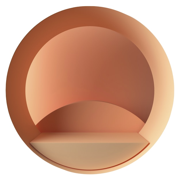 El podio de renderización 3D está aislado.
