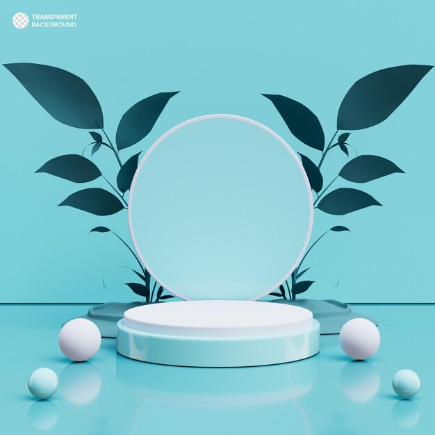 Podium de lujo para la presentación de productos en 3D