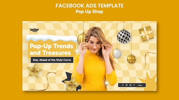 Gratis PSD pop-up winkel facebook sjabloon