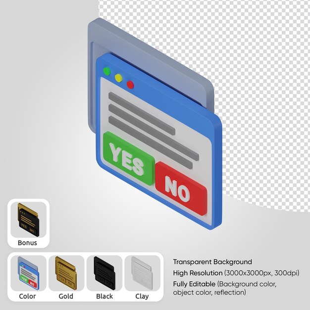 popup web 3D