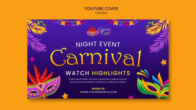 La portada de la celebración del carnaval en YouTube