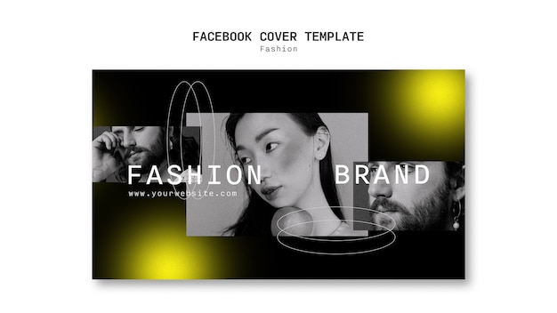 PSD gratuito portada de facebook de tendencias de moda