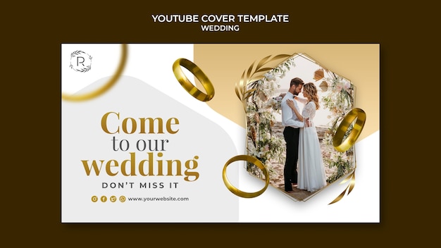 Portada de youtube de celebración de bodas