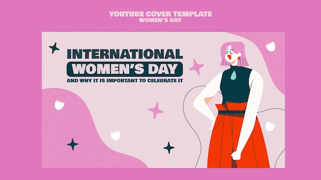 Portada de youtube de celebración del día de la mujer.