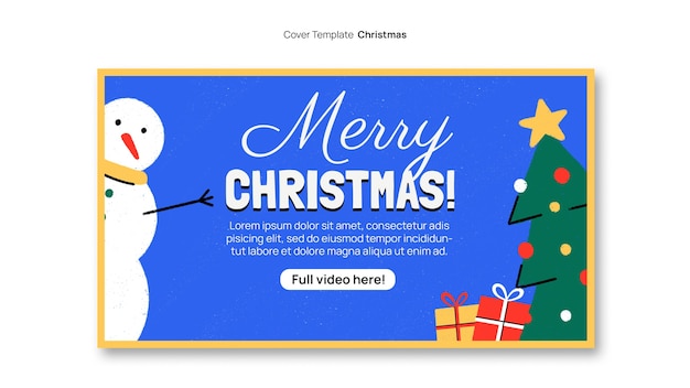 portada de youtube de celebración navideña