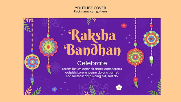 Portada de youtube de celebración de raksha bandhan