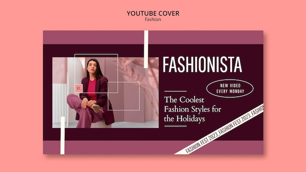 Portada de youtube de la colección de moda