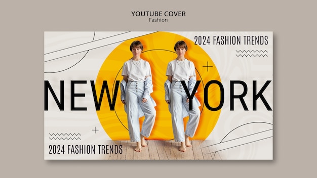 portada de youtube de la colección de moda