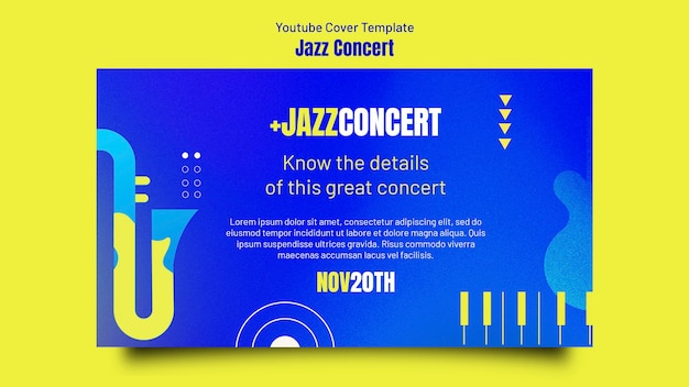 Portada de youtube del concierto de jazz degradado