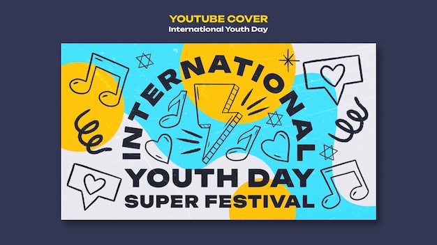 Portada de youtube del día internacional de la juventud