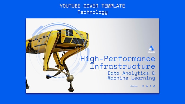 portada de youtube de gradiente de tecnología ai