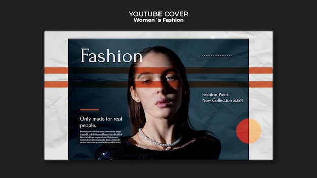 Portada de youtube de moda femenina.