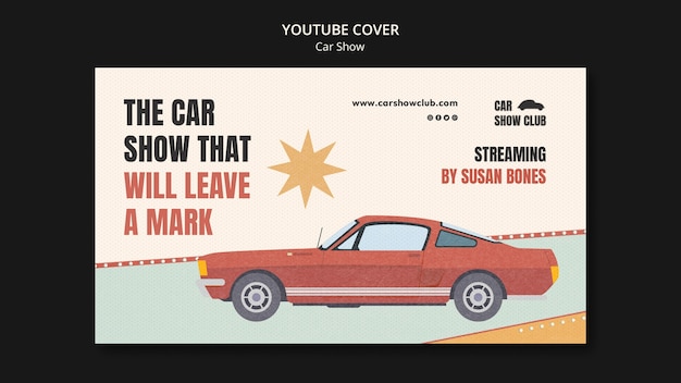 portada de youtube del show de autos