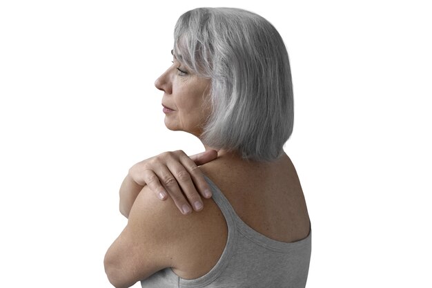 Portret van een elegante oude vrouw