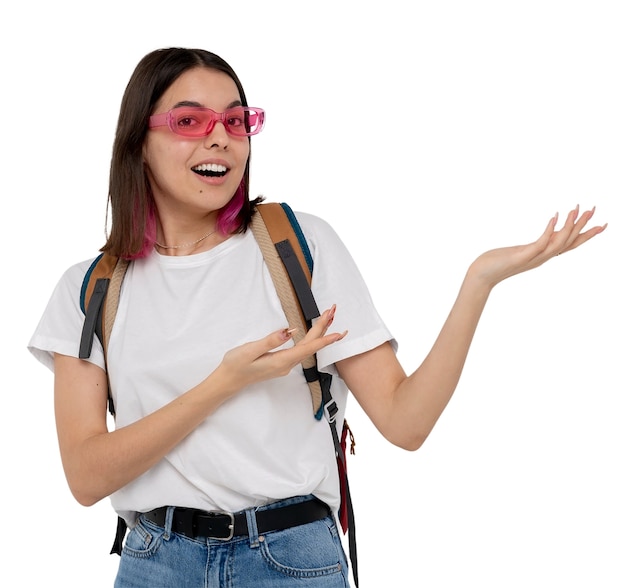 Portret van een geïsoleerd tienermeisje