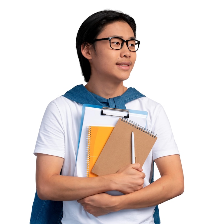 Gratis PSD portret van een geïsoleerde tiener
