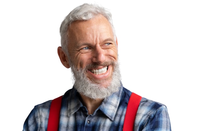 Gratis PSD portret van senior man die lacht