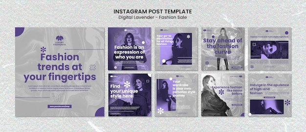 Post di Instagram di lavanda digitale