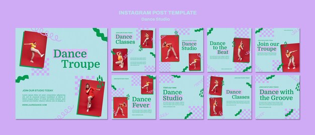 Post di instagram di studio di danza geometrica