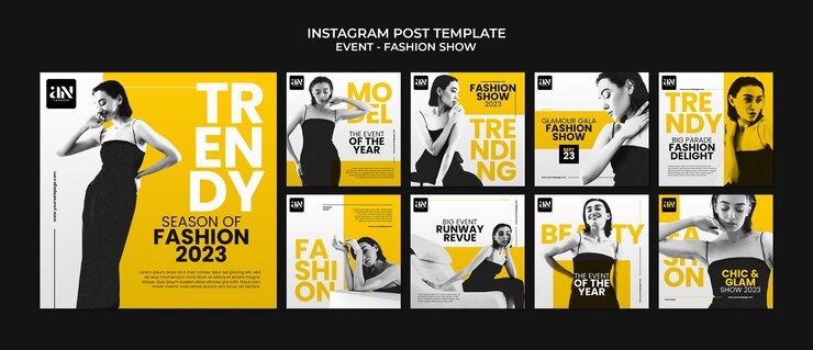PSD gratuito post di instagram per eventi di moda