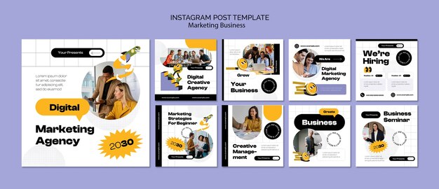 Post instagram di strategia di marketing Marketing