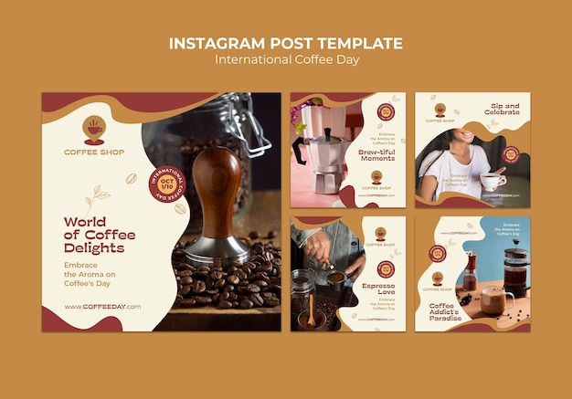 Post su instagram della giornata internazionale del caffè