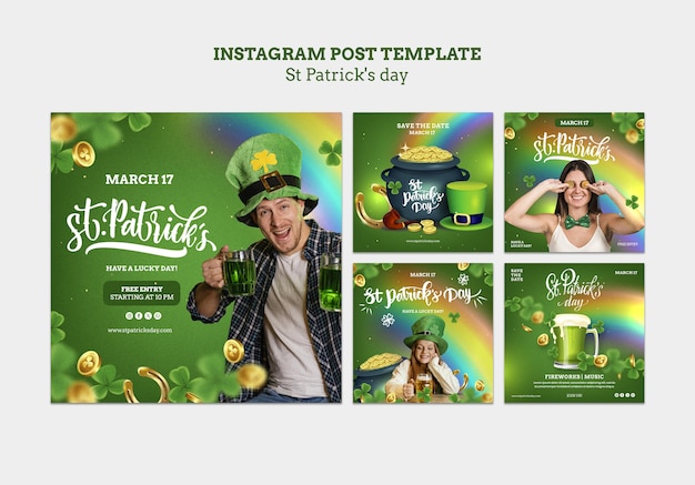 Post su Instagram per la celebrazione della Giornata di San Patrizio