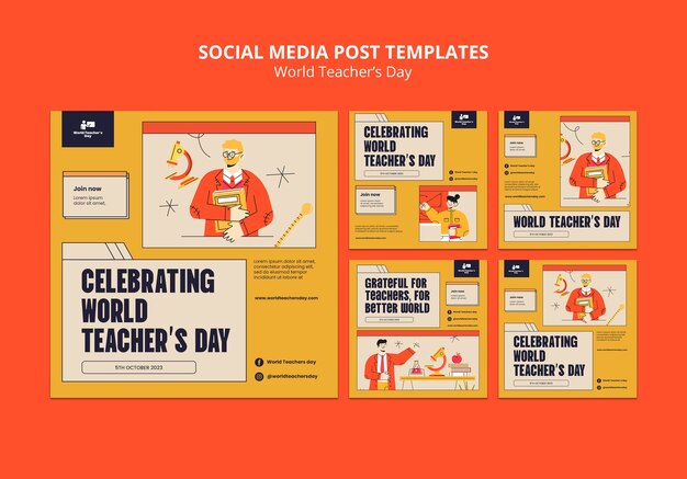Post su Instagram per la giornata mondiale degli insegnanti