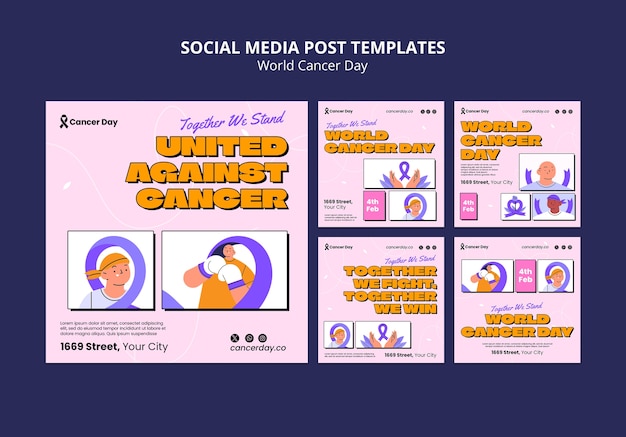 Post su Instagram per la Giornata Mondiale del Cancro