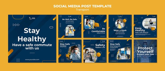 Post sui social media per il trasporto sicuro