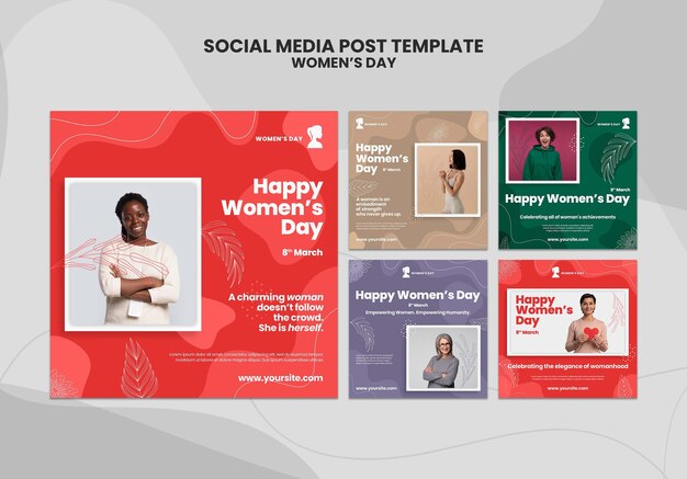 Post sui social per la festa della donna