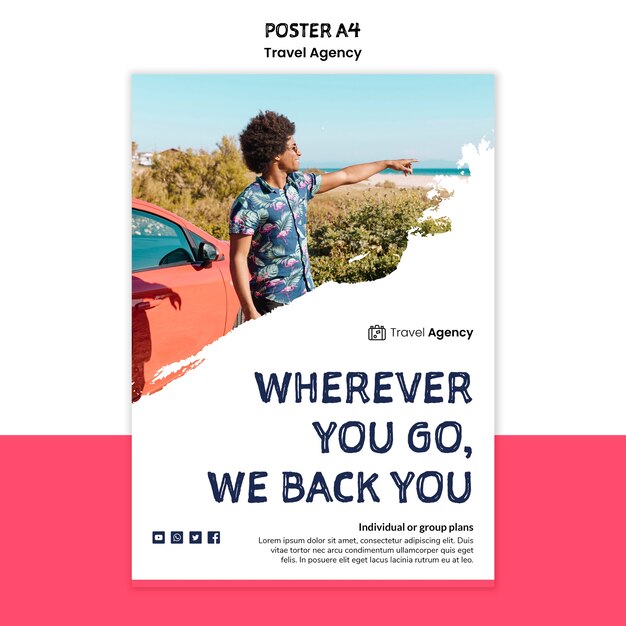 Poster di agenzia di viaggi