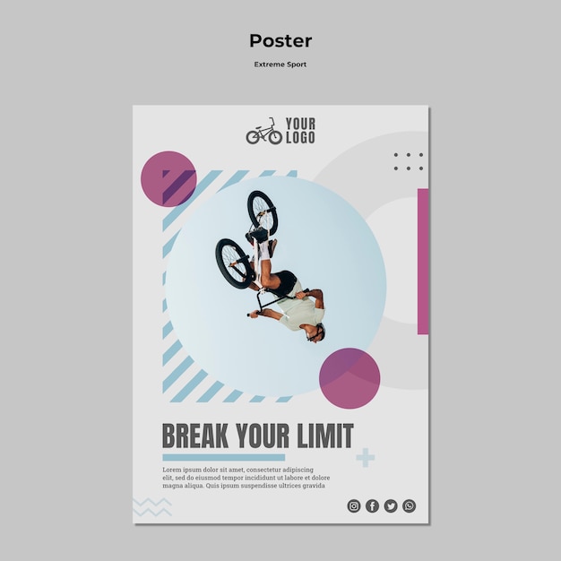Poster di sport estremi