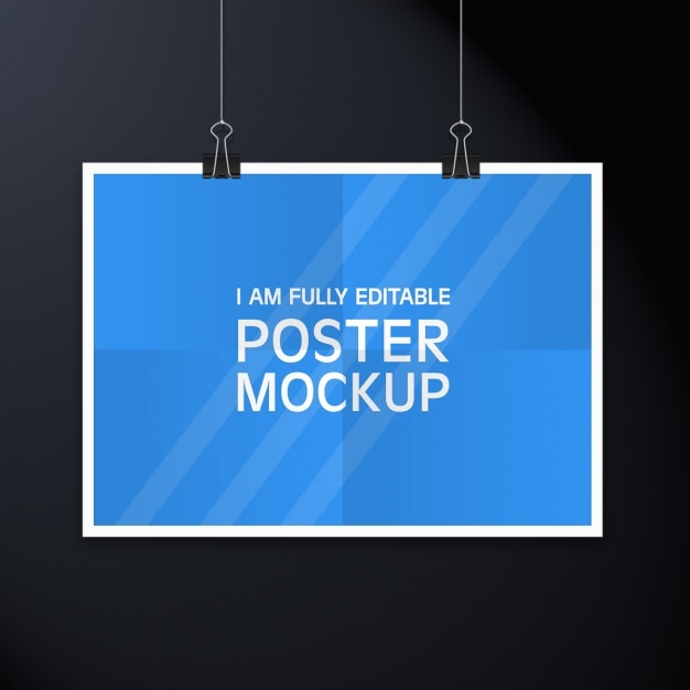 Gratis PSD poster mock up design