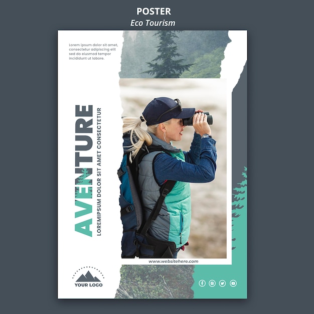 Poster modello eco turismo