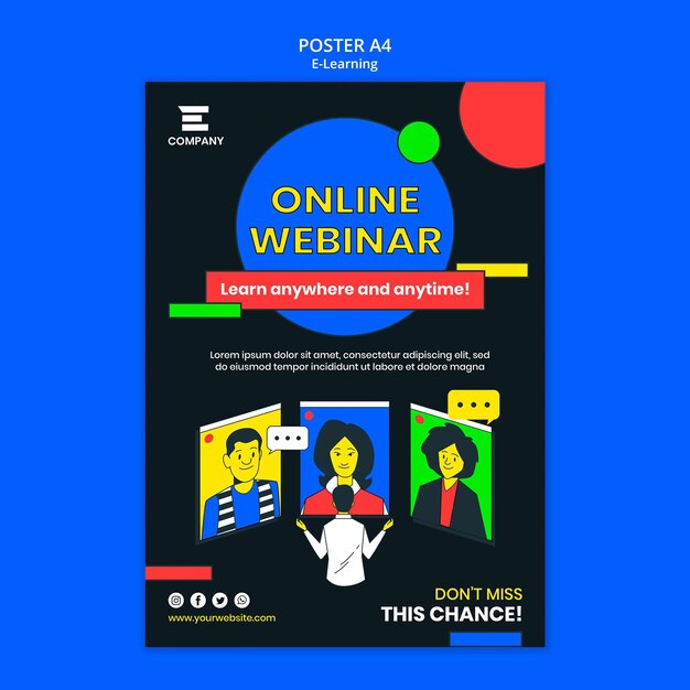 Póster de la plataforma de e-learning