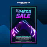 Gratis PSD poster sjabloon voor mega-verkoop