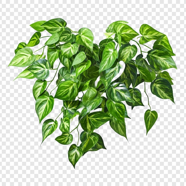 Gratis PSD pothos epipremnum aureum bloem png geïsoleerd op transparante achtergrond