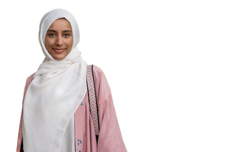 PSD Gratis potret wanita mengenakan hijab