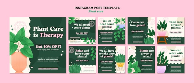 Prendersi cura dei post di instagram delle piante