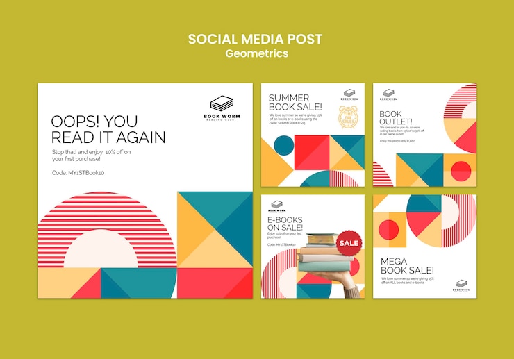 PSD gratuito prenota post sui social media outlet