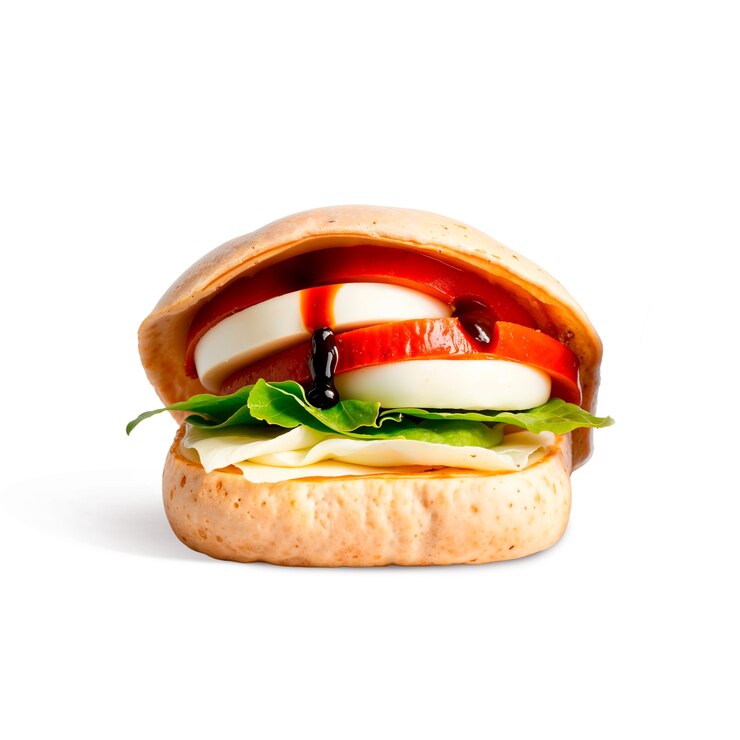 PSD gratuito un primer plano del apetitoso sándwich italiano