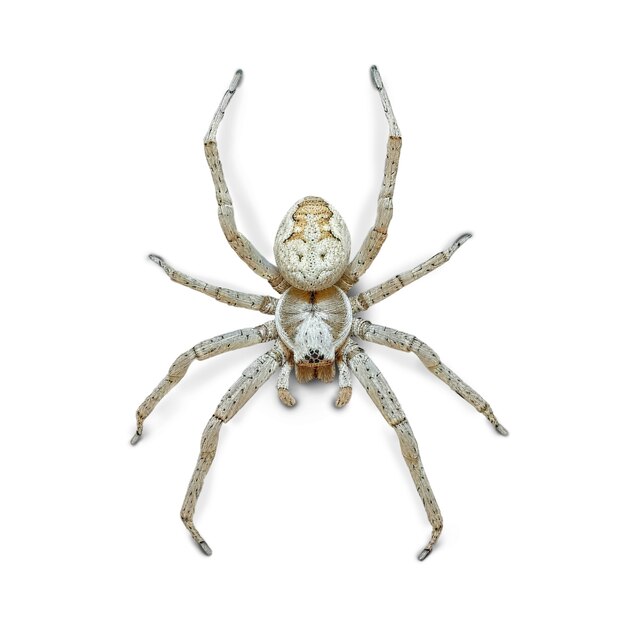 Un primer plano de la araña aislada