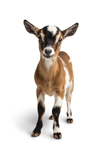 Un primer plano de las cabras aisladas