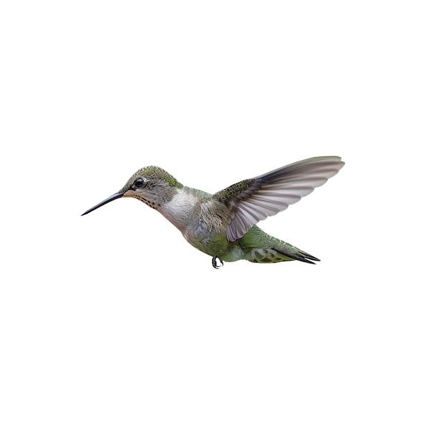 Un primer plano de un colibrí muy bonito
