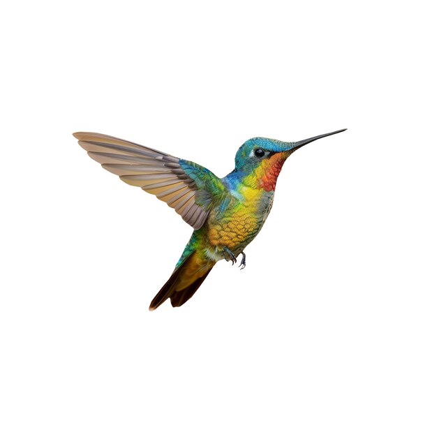 Un primer plano de un colibrí muy bonito