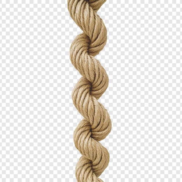 Primer plano de una cuerda torcida beige Tema náutico Textura de fondo