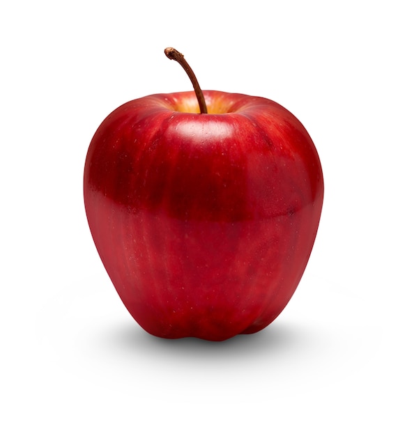 Un primer plano de la deliciosa manzana