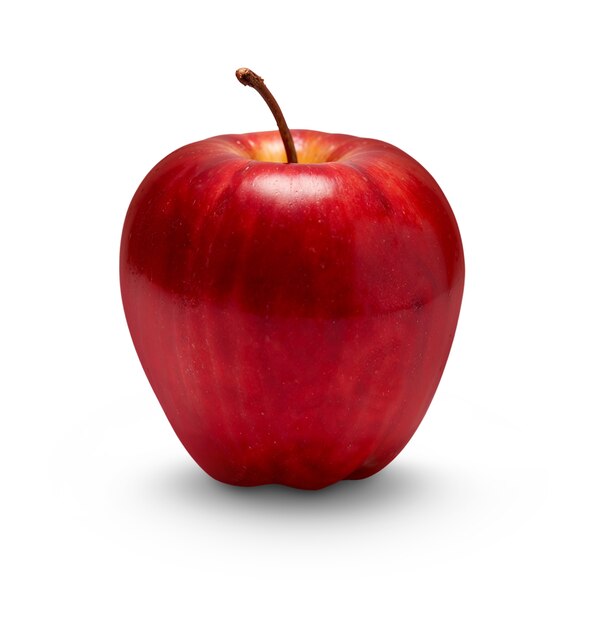 Un primer plano de la deliciosa manzana