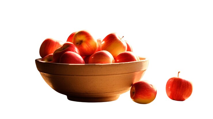 PSD gratuito un primer plano de las deliciosas manzanas maduras